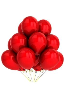 Beysüs 15 Adet Kırmızı Balon Iç Mekan Dekorasyon Doğum Günü Partisi - 5
