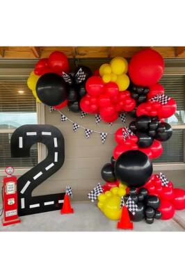 Beysüs 15 Adet Kırmızı Balon Iç Mekan Dekorasyon Doğum Günü Partisi - 7