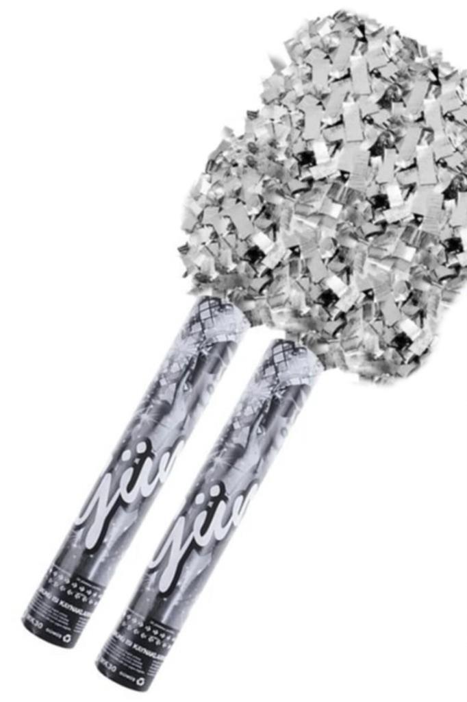 Beysüs 2 Li Konfeti Gümüş - 1