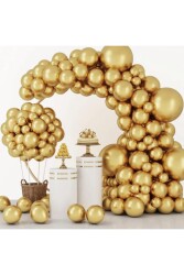 Beysüs 30 Adet Metalik Gold Balon Iç Mekan Dekorasyon Doğum Günü Partisi - Beysüs