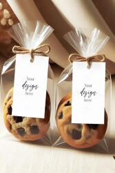 Beysüs 40lı Şeffaf Jelatin Çok Amaçlı Lokum Çerez Poşeti 8x21cm - Beysüs