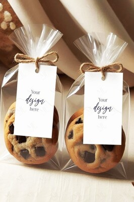 Beysüs 40lı Şeffaf Jelatin Çok Amaçlı Lokum Çerez Poşeti 8x21cm - 1