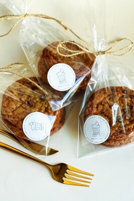 Beysüs 40lı Şeffaf Jelatin Çok Amaçlı Lokum Çerez Poşeti 8x21cm - 3