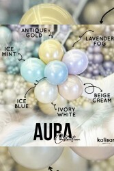 Beysüs Aura Collection Antique Gold Balon (Antik Gold) - 12 İnç - 10 Adet - 4