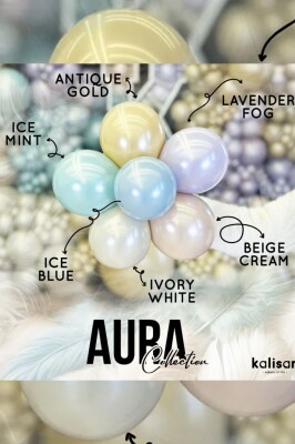 Beysüs Aura Collection Antique Gold Balon (Antik Gold) - 12 İnç - 10 Adet - 4