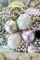 Beysüs Aura Collection Antique Gold Balon (Antik Gold) - 12 İnç - 10 Adet - 5