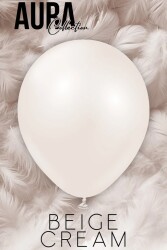 Beysüs Aura Collection Beige Cream Balon (Bej Krem) - 12 İnç - 5 Adet - Beysüs