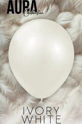 Beysüs Aura Collection Ivory White Balon (Fildişi Beyazı) - 12 İnç - 10 Adet - Beysüs