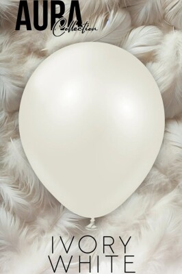 Beysüs Aura Collection Ivory White Balon (Fildişi Beyazı) - 12 İnç - 10 Adet - 1