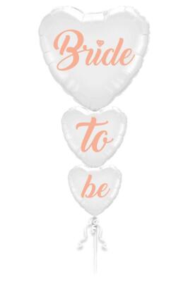 Beysüs Bride To Be Beyaz Kalp Folyo Balon Set - 3