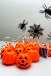 Beysüs Cadılar Bayramı Halloween 10'lu Balkabağı Led Işık - 5