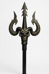 Beysüs Cadılar Bayramı Halloween 3 Uçlu Boynuzlu Mızrak Asa - Beysüs