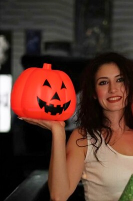 Beysüs Cadılar Bayramı Halloween Balkabağı Işıklı Büyük Boy - 3