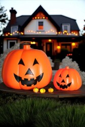 Beysüs Cadılar Bayramı Halloween Balkabağı Işıklı Büyük Boy - 5