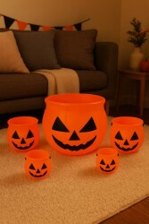 Beysüs Cadılar Bayramı Halloween Balkabağı Şeker Kovası 5 Li - Beysüs