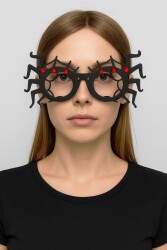 Beysüs Cadılar Bayramı Halloween Gözlük Örümcek Desenli - 1