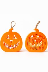 Beysüs Cadılar Bayramı Halloween Işıklı Masa Süsü Balkabağı Turuncu - Beysüs