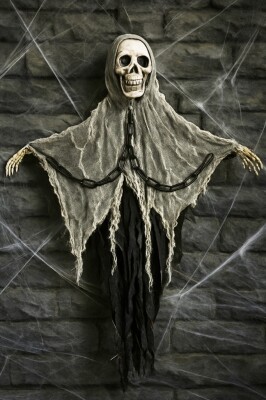 Beysüs Cadılar Bayramı Halloween Işıklı Sesli İskelet Tavan Süsü - 2