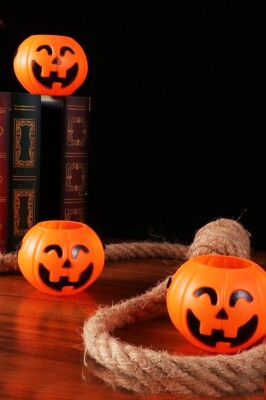 Beysüs Cadılar Bayramı Halloween Mini Balkabağı Kova 6'lı Set - 4