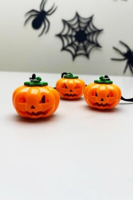 Beysüs Cadılar Bayramı Halloween Pilli Balkabağı Kolye 3 lü - 3