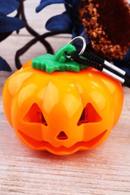 Beysüs Cadılar Bayramı Halloween Pilli Balkabağı Kolye 3 lü - 4