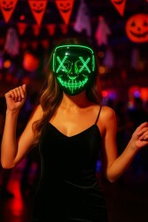 Beysüs Cadılar Bayramı Halloween Pilli Işıklı Maske 00003 - Beysüs