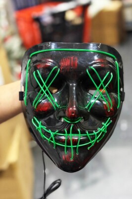 Beysüs Cadılar Bayramı Halloween Pilli Işıklı Maske 00003 - 3