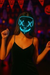 Beysüs Cadılar Bayramı Halloween Pilli Işıklı Maske 00004 - Beysüs