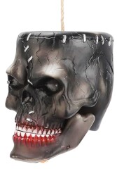 Beysüs Cadılar Bayramı Halloween Sensörlü Kuru Kafa Hareketli Sesli Siyah - Beysüs