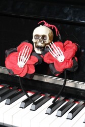 Beysüs Cadılar Bayramı Halloween Tac Gül Elli Örümcekli İskelet - 2