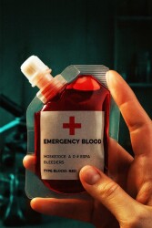 Beysüs Cadılar Bayramı Halloween Yapay Kan Acil Kan Torbası 30 ml - 2