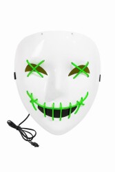 Beysüs Cadılar Bayramı Maske Halloween Neon Specter Işıklı Yeşil - 4