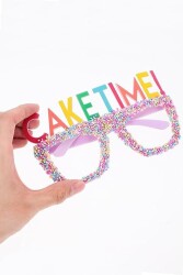 Beysüs Eğlenceli Parti Gözlüğü Cake Tıme Pembe - Beysüs