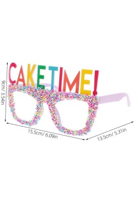 Beysüs Eğlenceli Parti Gözlüğü Cake Tıme Pembe - 4