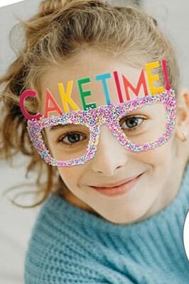 Beysüs Eğlenceli Parti Gözlüğü Cake Tıme Pembe - 7