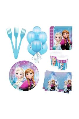 Beysüs Elsa Karlar Ülkesi 8 Kişilik Doğum Günü Seti - 1