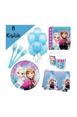Beysüs Elsa Karlar Ülkesi 8 Kişilik Doğum Günü Seti - 2