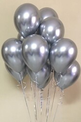Beysüs Gümüş Krom Balon 7 adet 12inç - 3