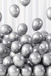 Beysüs Gümüş Krom Balon 7 adet 12inç - 7