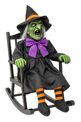 Beysüs Halloween Cadı Sallanan Sandalyeli Hareket Sensörlü Sesli - 2