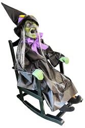 Beysüs Halloween Cadı Sallanan Sandalyeli Hareket Sensörlü Sesli - 4
