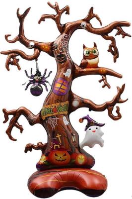 Beysüs Halloween Cadılar Bayramı Ayaklı Folyo Balon Ağaç - 1