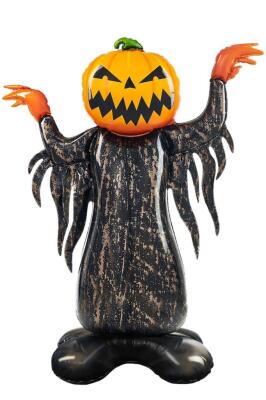 Beysüs Halloween Cadılar Bayramı Ayaklı Folyo Balon Bal Kabağı - 1
