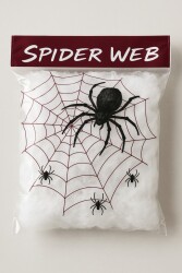 Beysüs Halloween Cadılar Bayramı Beyaz Renk Örümcek Ağı Seti - Beysüs