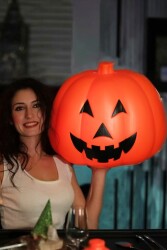 Beysüs Halloween Cadılar Bayramı Dev Balkabağı 45 cm Işıklı Sensörlü - Beysüs