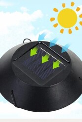 Beysüs Halloween Cadılar Bayramı Güneş Enerjili Renkli LED Işıklı Asma BALKABAĞI Dekor 6’lı - 3