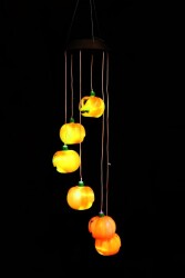 Beysüs Halloween Cadılar Bayramı Güneş Enerjili Renkli LED Işıklı Asma BALKABAĞI Dekor 6’lı - 5
