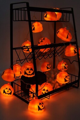 Beysüs Halloween Cadılar Bayramı Işıklı Led Balkabağı 12 li - 2