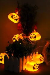 Beysüs Halloween Cadılar Bayramı Işıklı Led Balkabağı 12 li - 4