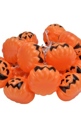 Beysüs Halloween Cadılar Bayramı Işıklı Led Balkabağı 12 li - 6